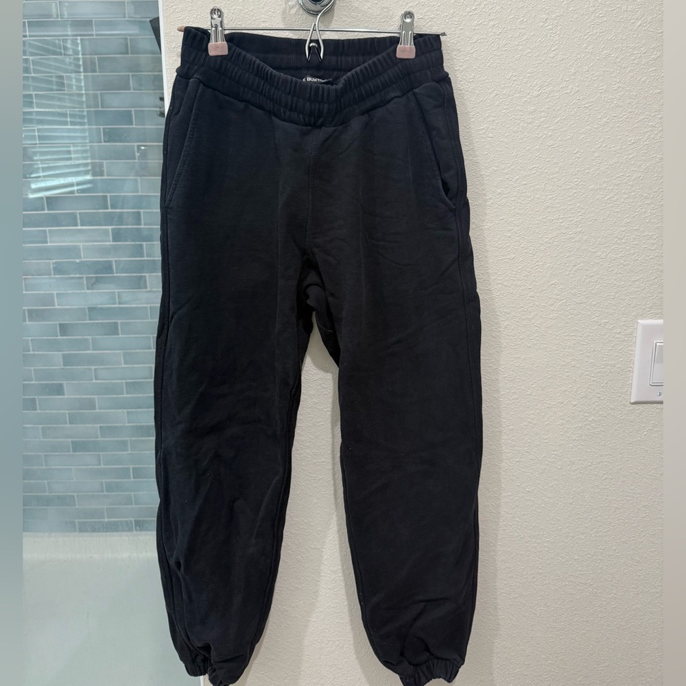 Cole Buxton Black Heavyweight Warm Up Joggers